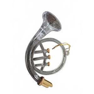 Vintage Plastic French Horn Ornament